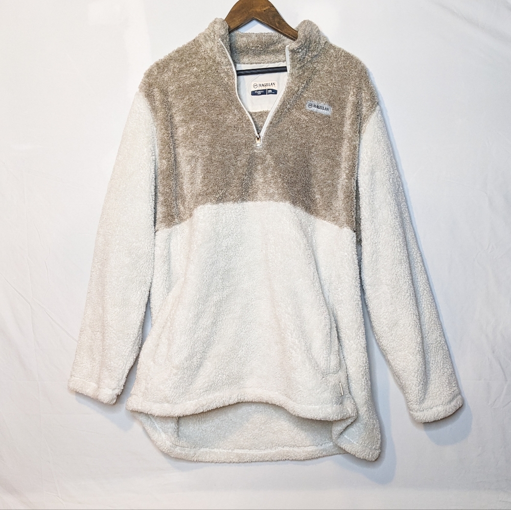 Magellan Outdoors Women's Campfire Fuzzy 1/4 Zip Fleece Pullover Top